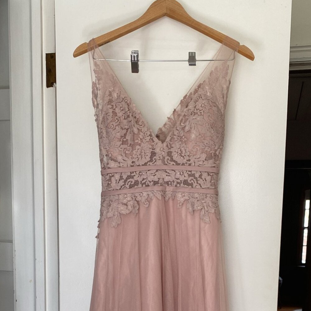 Watters&Watters Formal Gown Bridal Blush Pink Size 4